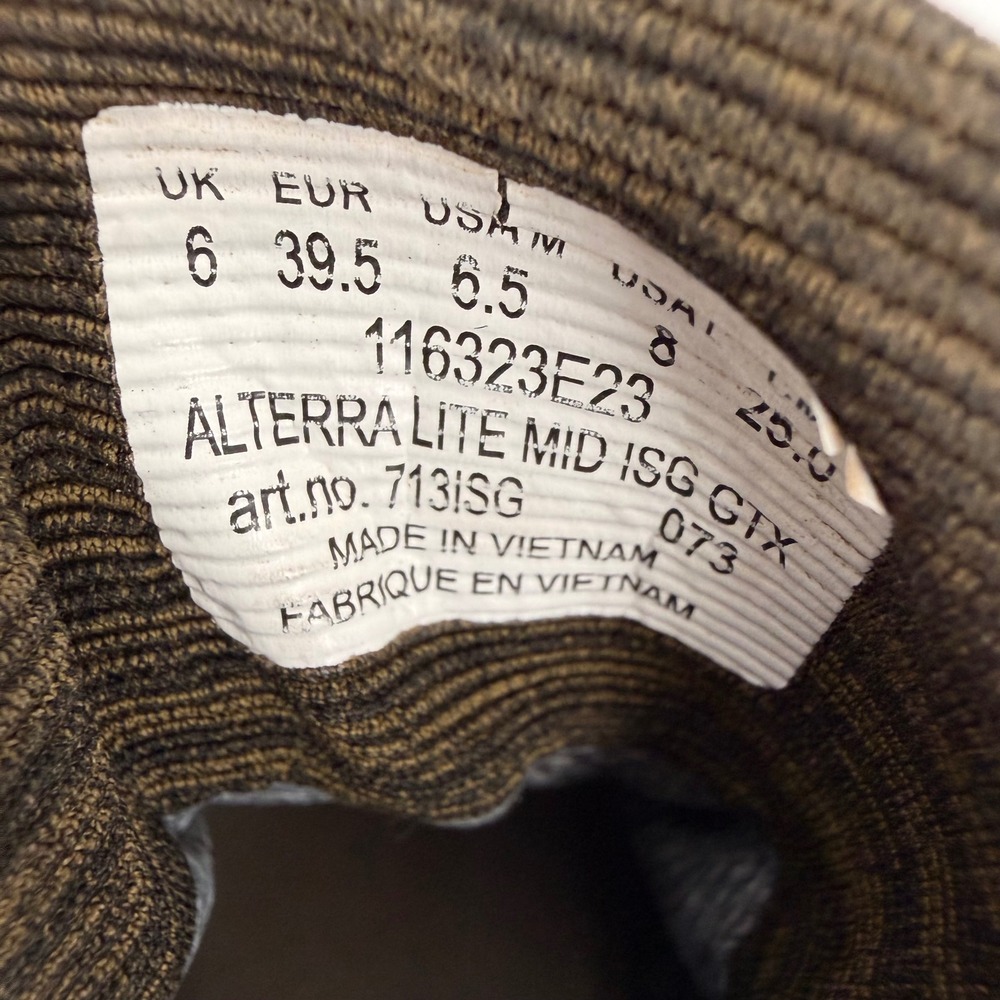 AKU Alterra Lite Mid ISG GTX Brown Hiking Boots Womens 8 Waterproof Gore-Tex - Picture 7 of 7